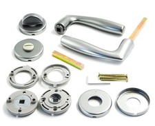 Rosettengarnitur Türgriff Griff Garnitur WC / Bad Tür - Hoppe Vitória 2783352