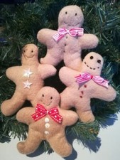 4 Lebkuchen Anhänger