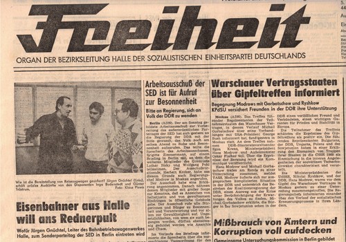 Ddr zeitung freiheit halle - zeitung,