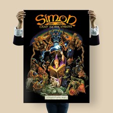 Simon the Sorcerer Poster | Adventure Game Classic | 90s Fantasy Art