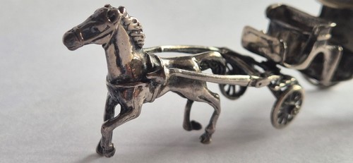 Pferdekutsche aus 800er silber - 800er,