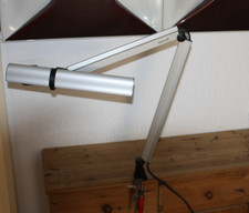 Waldmann  Schreibtischleuchte Tischlampe   Alu Silber   Design by F.A. Porsche