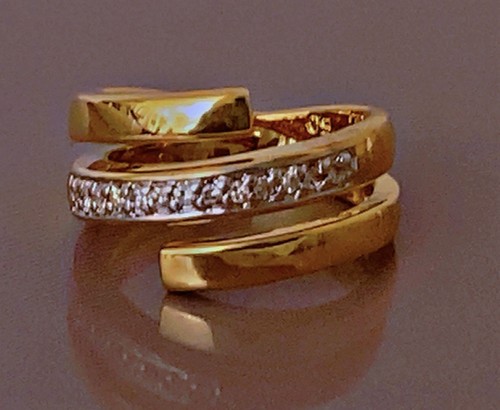 Bezaubernder vergoldeter ring - bezaubernder,