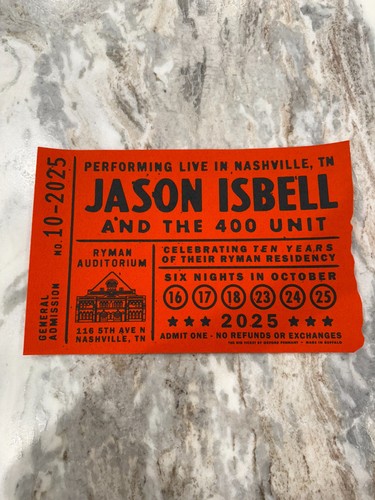 Jason isbell felt ticket - felt,