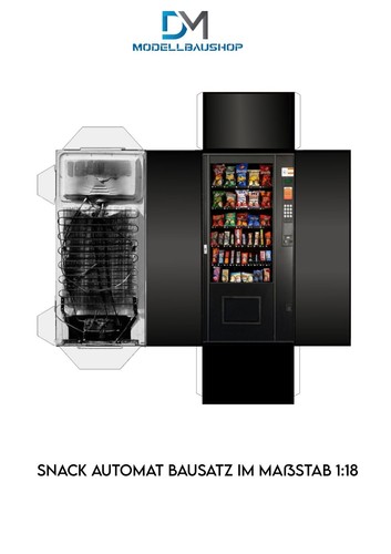Snack automat diorama - automat, 1:18