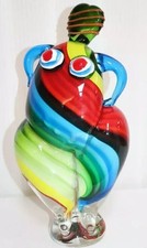 Skulptur / Figur Glas,Hommage an Niki de Saint Phalle, Nana Dolly ,H. 33cm