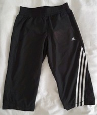Adidas Sporthose Gr. 164/S Schwarz/Weiß CLIMA 365 Trainingshose Jogginghose