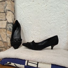 Marc Soft Walk Leder Pumps Trachten Gr. 40 Damen Schuhe schwarz