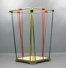 alter Schirmständer Messing Gusseisen String Ära Mid Century Rockabilly 50er Jh.
