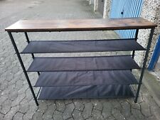Schuhschrank 120x92x30 cm Schuhregal mit 4 Stoffregalen braun anthrazit schwarz