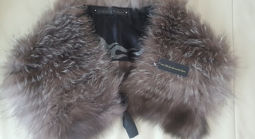 Pelzschal stola silberfuchs - pelzschal,