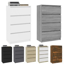 Kommode mit 4 Schubladen Sideboard Modern Anrichte Spanplatte Schubladenschrank