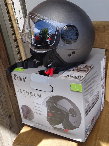 Crivit jethelm mit visier - crivit,