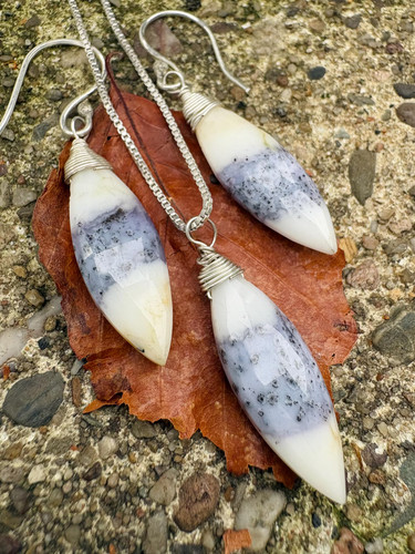 Halskette und ohrringen mit - ,