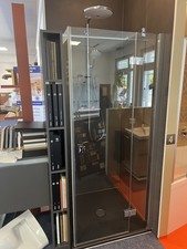 BetteFloor Duschwanne mit HSK Atelier Drehtur m. Seitenwand 90x90x200cm