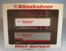 Herpa 1/87 Nr. 7536 Set Anhänger Kässbohrer Miet-Service OVP #2529