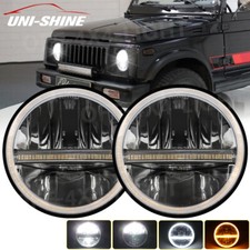 Paar 7 Zoll Rund LED