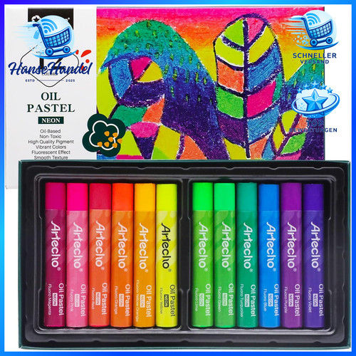 ölpastellkreide 12er set - Ölpastellkreide,