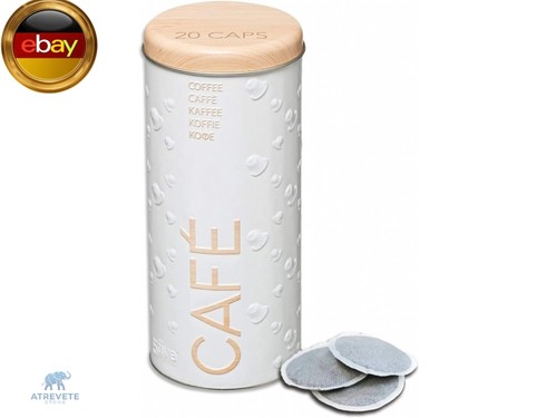 Kaffeepads metalldose für - 1x, kaffeepads,