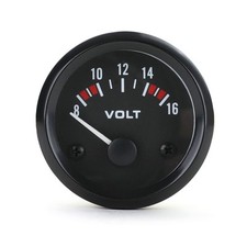 Voltmeter Zusatz Instrument 52mm Youngtimer Klassik Schwarz