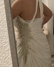 Abendkleid Abiye Gr 40 Weiß