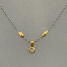 WUNDERSCHÖNES COLLIER  950/- PLATIN & 750/- GELBGOLD  WERT EUR 1498,-