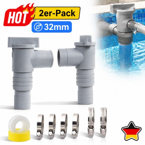 2er set absperrhahn - absperrhahn, pool