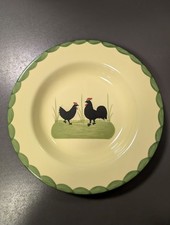 Hahn und Henne Zeller Keramik Teller tief Suppenteller 24 cm