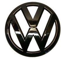 Glossy black front emblem - front, for