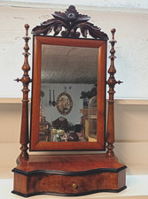 Antiker Schminktisch Frisiertisch Tischspiegel Holz-251034