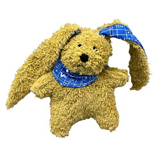 Westfalenstoffe Hase Kaninchen Stofftier Plüsch 15cm Braun blau Frottee Vintage