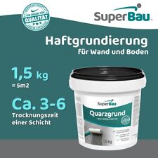 SuperBau Quarzgrund Quarzsand Haftgrund FLIESE AUF FLIESE Putzgrundierung WEIß!
