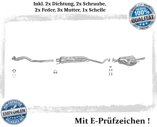 Auspuffanlage für opel - für,