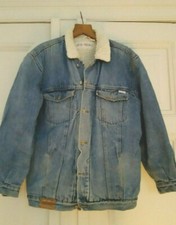 Trucker teddy jeansjacke jean - trucker,