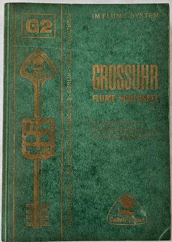 Flume grossuhr schlüssel - schlüssel, g2