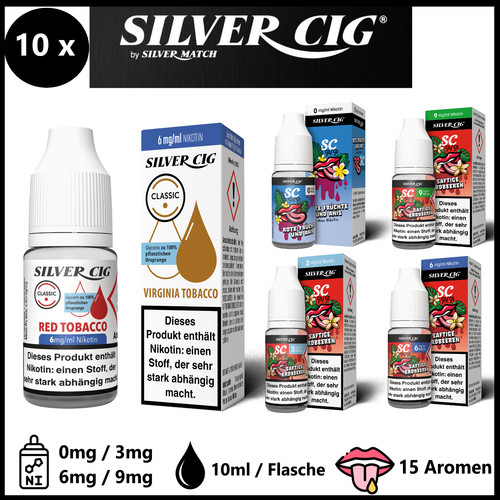 10x 10ml liquid - liquid, silver