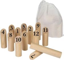 Betoys nordisches Holzkielspiel Dieses finnische Spiel enthält 12 Kegel
