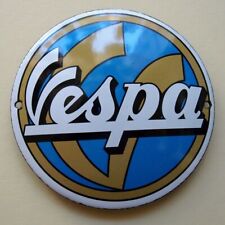 VESPA "V" Tür Emailschild MAKELLOS Werkstatt Motorroller Garage Parkplatz Schild