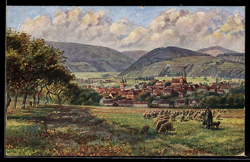 Künstler amorbach im - künstler-ak,