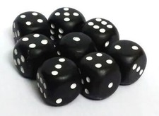 Loaded Dice (8er Set) Magic Trick Force Würfel ~ Kraft Zahlenwurf ~ 1 bis 6 ~ 8er Set