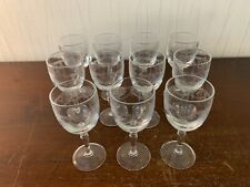9 -gläser Porto Modell Dampierre Graviert Kristall D'Arques (Stück Preis)