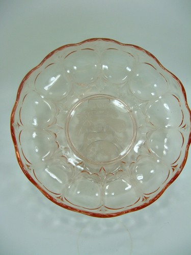 Pressglas rosa schale ø - pressglas,