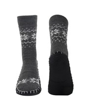 Mens Slipper Socks Suede Non