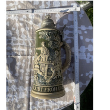 Steingut bierkrug mit - steingut,