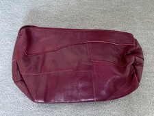 Handtasche, Leder, dunkelrot