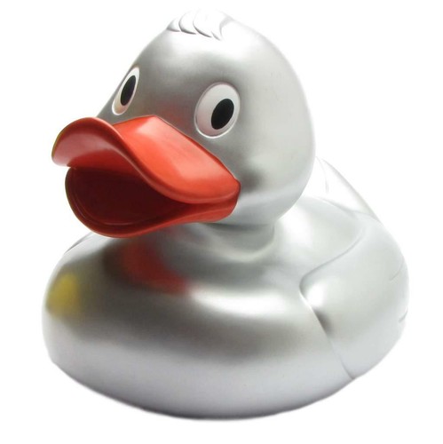 Badeente xxl eva silber - , xxl-eva