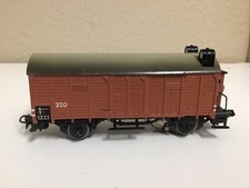 Märklin 320S ged. Güterwagen mit Bremserhaus und Schlusslichter Guss ohne OVP
