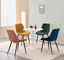 4er Set Samt Esszimmerstuhl