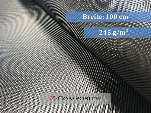 1qm carbongewebe 245g - carbongewebe, 245g/m²
