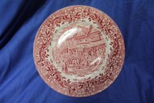 1 Speiseteller Teller ROT 17 Century Ironstone England Royal Tudor Ware Ø 25 cm